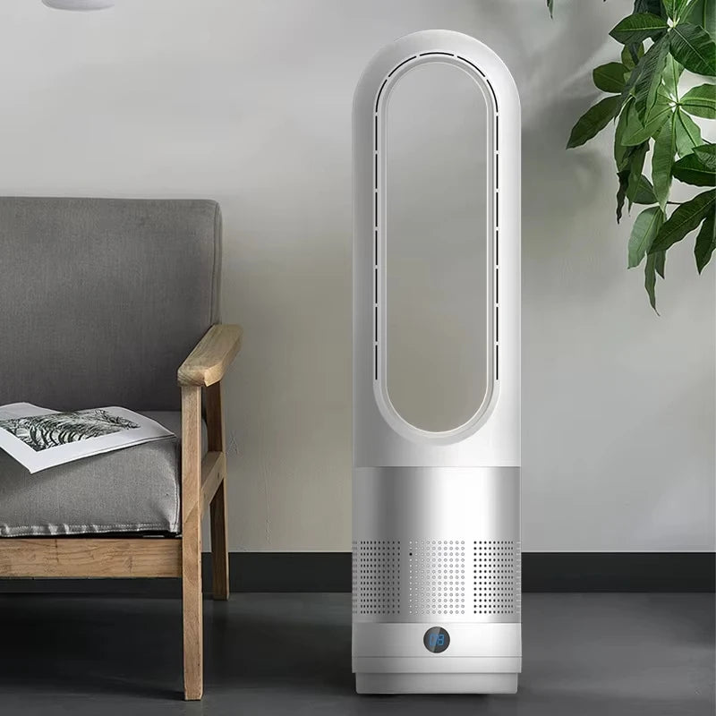 Z30 Bladeless Small Cooling Fan Portable Low Noise Vertical Desktop Fanless Remote Control Timing Function Vertical Electric Fan
