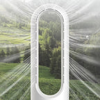 Z30 Bladeless Small Cooling Fan Portable Low Noise Vertical Desktop Fanless Remote Control Timing Function Vertical Electric Fan