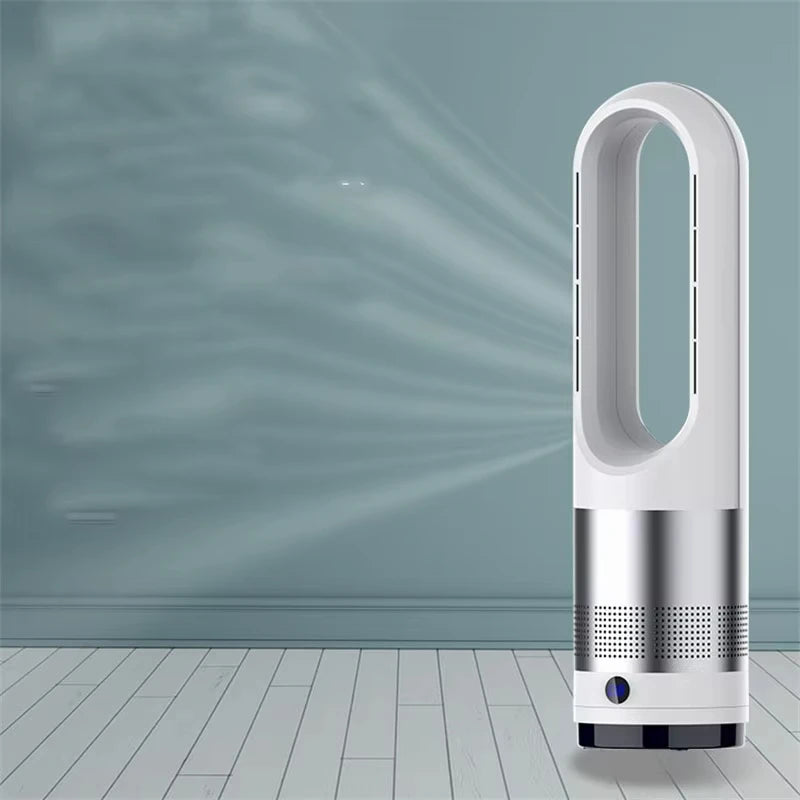 Z30 Bladeless Small Cooling Fan Portable Low Noise Vertical Desktop Fanless Remote Control Timing Function Vertical Electric Fan