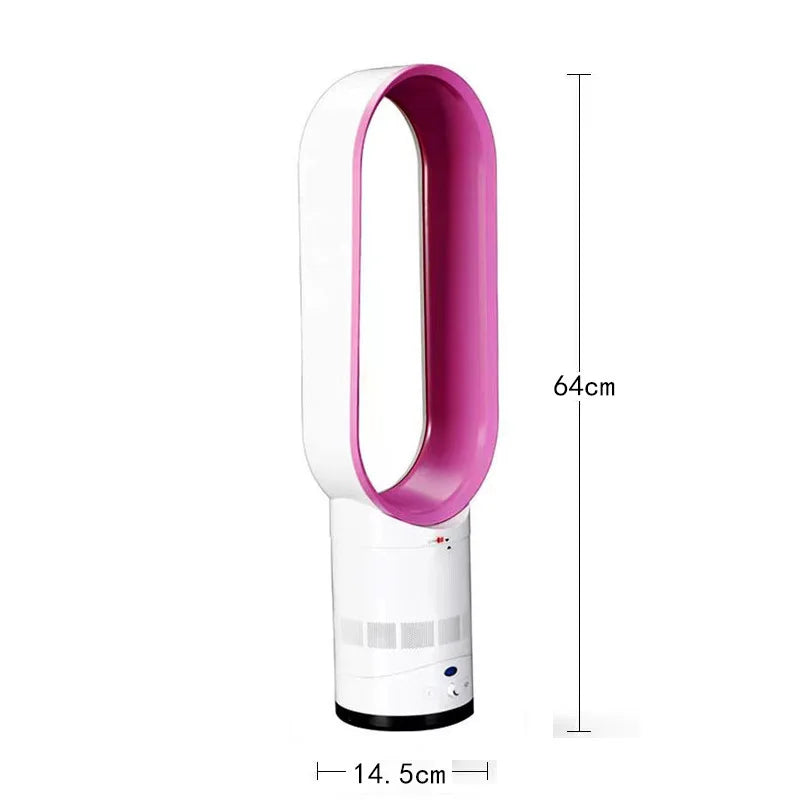 Z30 Bladeless Small Cooling Fan Portable Low Noise Vertical Desktop Fanless Remote Control Timing Function Vertical Electric Fan